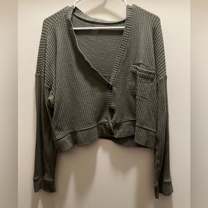 American Eagle Olive Green Cardigan